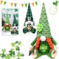 thumbnail image 4 of St Patricks Day Gnomes Decorations, 2PCS Plush Gnomes for Home St Patricks Day Decor Green Shamrock Gnomes Gifts, 4 of 5