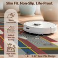 thumbnail image 6 of Design&I 8'x10' Washable Area Rug Checkered Grid Border Bold Track Loops Car Interlocking Stripes Playful for King Size Bedroom, Under Bed, Sleek Flatweave Pet Friendly, 6 of 7