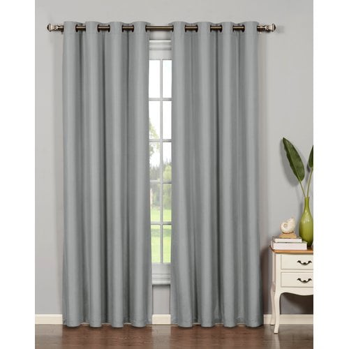Euphoria Microfiber Room Darkening Grommet Curtain Panels