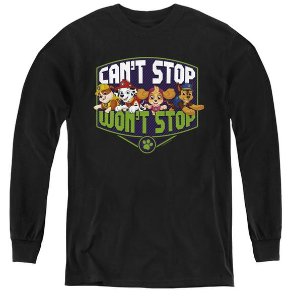 Paw Patrol Can't Stop Won't Stop Youth Long Sleeve T shirt