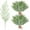 Green, variant on QZS 25Pcs Silver Christmas Glitter Branch,Artificial Pine Needles,Fake Foliage Pine Branch Picks,Festival Decorative Sticks,Vase Filler,Table Centerpiece,for Winter Holiday Party Decor