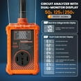 thumbnail image 2 of Portable Rv Surge Protector, 50 Amp Rv Circuit Analyzer, 16000 Joules Surge Guard Protection with Waterproof Cover, and LED Display, RV Adapter Plug for Camper, Travel Trailers, Orange, 2 of 7