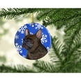 thumbnail image 2 of Carolines Treasures SS4657-CO1 French Bulldog Winter Snowflakes Holiday Christmas Ceramic Ornament, Multicolor, 2 of 2