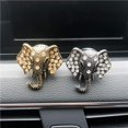 thumbnail image 3 of Ambientador para coche Difusor para coche Accesorios para coche Adornos de perfume Rejillas de aire acondicionado para coche Aromaterapia Clip de perfume para coche Diamante Elefante Dorado, 3 of 5