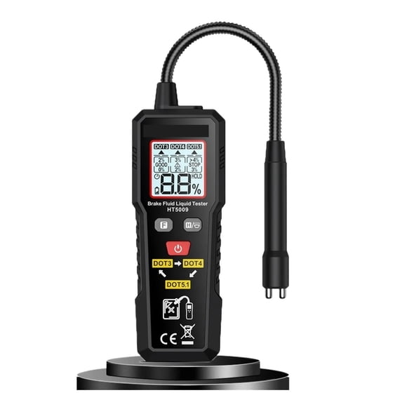 Digital Brake Fluid Tester Auto Car Brake Oil Moisture Detector With Backlight Flexible Probe Brake Oil Tester ,Universal Oil Analyzer