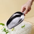 thumbnail image 4 of Cuchara de hielo de metal cuchara de hielo de cocina de acero inoxidable pequeña cuchara de metal para alimentos y dulces, 4 of 4
