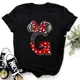 thumbnail image 3 of Ropa de verano de manga corta de Disney para niños, camisetas de algodón con estampado de letras de Minnie Mouse, camisetas de la AZ para niños, camisetas Y2k para niños y niñas, 3 of 5