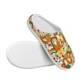 thumbnail image 3 of Fotbe Vintage Floral Pattern Women's Fuzzy Curly Fur Memory Foam Loafer Slippers Indoor Outdoor Slippers Winter Home Shoes-42/43, 3 of 7