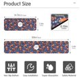 thumbnail image 3 of Yayeee Faucet Mat for Kitchen Sink 14.7" Diatomite Long Splash Guard Pad, Red Panda Pattern, 2 Pack, 3 of 7