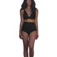thumbnail image 1 of Naiovety Conjunto de traje de baño dividido para mujer, traje de baño de Color sólido de poliéster de verano con escote en V profundo, traje Traje de baño, 1 of 6