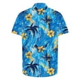 thumbnail image 5 of DJDLJWCJ Short Sleeve Men Hawaiian Shirts, polo Shirts for Men Mens Casual Button Down Shirts Summer Beach Shirts Multicolor 3XL, 5 of 6