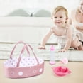 thumbnail image 5 of Enjoyin Juego de 8 accesorios para muñeca bebé, incluye biberón, chupete, manta, almohada, vajilla y moisés para muñecas de 9 a 12 pulgadas, 5 of 5