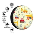thumbnail image 4 of Fotbe Heavy Equipment Funda de Llanta de Repuesto con Estampado, Engrosada, Ajuste Universal para Jeep, Remolque, RV, SUV, Camión-16 inch, 4 of 6