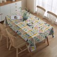 thumbnail image 2 of Boho Bohemia Flower Rectangle Tablecloth 60"x84",Waterproof Polyester Rectangle Table Cloth, Wipeable Spillproof Polyester Tablecloth for Dining, Camping, Indoor and Outdoor, 2 of 5