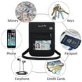 thumbnail image 6 of Travel Neck Pouch Neck Wallet with RFID Blocking Passport Holder Travel Pouch Neck Wallet (Black), 6 of 6
