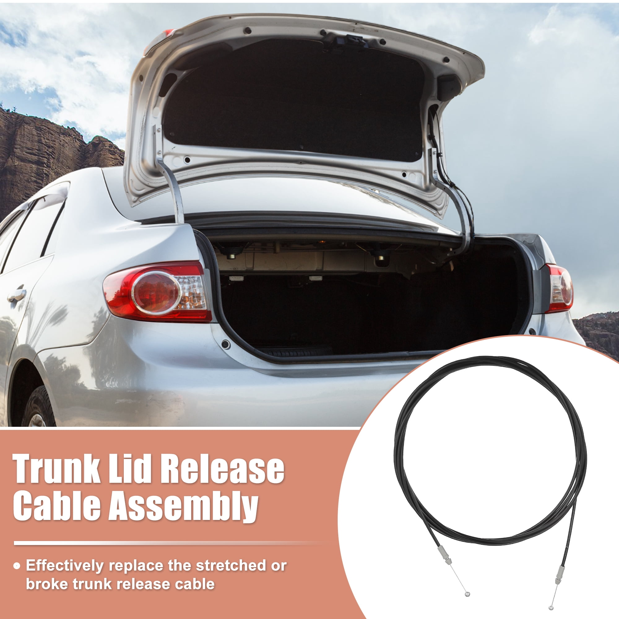 Unique Bargains Trunk Lock Latch Release Cable for Toyota Camry 2007-2011