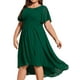 thumbnail image 1 of Vestido de cóctel Ever-Pretty Plus de gasa verde oscuro talla 22, 1 of 6