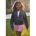 thumbnail image 5 of Justice Girls Washed Fleece Bomber, Sizes XS - XLP, 5 of 6