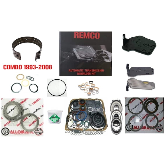 4L60E 4L65E 4L70E [93-08] Complete Automatic Transmission Rebuild Kit - Full Master Overhaul Set with Clutches Steels Gaskets Washer and Bushing Kit Seals  Filter