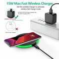 thumbnail image 5 of XGFHYJEH Charging Station, Wireless Charging Station, Charging Station for Multiple Devices, Wireless Charging, 15W Charge Station, Wireless Charge, for Android, Iphone, Apple, Samsung, Ipad, 5 of 7