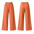 thumbnail image 5 of ibiyuan Women Wide Leg Sweatpants, Elastic High Waist Baggy Loose Fit Lounge Pants Soft Breathable Trousers Casual Street Spring Fall Daily Travel Outfit, 5 of 9