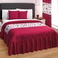 thumbnail image 1 of Colcha King Size Ultra Suave Diseño Rojo Floral Con Cojines Incógnita E35519, 1 of 2
