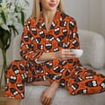 thumbnail image 6 of Hirioo Owls And Boo for Women's Pajama Sets 2 Piece Pjs Women's Long-Sleeved Pajama Set Button Down Sleepwear,S-XXL-XX-Large, 6 of 7