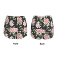 thumbnail image 3 of Fuzoiu Rose Flowers Print Women's Athletic Shorts, Double-Layer Running Shorts with Pocket,Women's Workout Shorts for Yoga, Gym, and Workouts-XX-Large, 3 of 7
