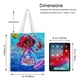 thumbnail image 5 of Ariel Junior Bolso de tela con estampado de lienzo para mujer, bolsa de compras reutilizable y estética, con cremallera interior, regalo para mujer, 35 × 40 cm., 5 of 6