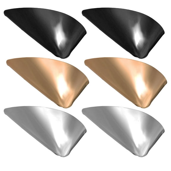 Minkissy 6Pcs Metal Pointed Heel Protectors Shoe Caps for High Heels Extend Shoe Use