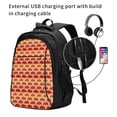 thumbnail image 2 of Balery Red Cars Mochila con carga USB para hombre y mujer - Mochila impermeable y antirrobo para laptop con puerto USB para viajes, trabajo, 2 of 7