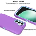 thumbnail image 5 of Ebizware for Samsung Galaxy S23 FE 5G Phone Case, Heavy Duty Shockproof Case [Military Grade Drop Tested] Dual Layer Full Body Protective Cover for Galaxy S23 FE 5G - Purple/Mint, 5 of 7