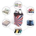 thumbnail image 2 of DouZhe 50L Rectangular Laundry Basket, Patriotic Retro Burst Stars Prints Waterproof Foldable Laundry Hamper with Aluminum Handles, 2 of 6