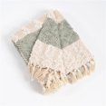 thumbnail image 1 of SARO TH191.SE5060 Nubby Design Striped Throw Blanket  Silver, 1 of 1