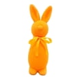 thumbnail image 2 of Figura de conejo de Pascua flocado, estatua de conejo, decoración de Pascua, linda mesa de espuma Naranja, 2 of 9