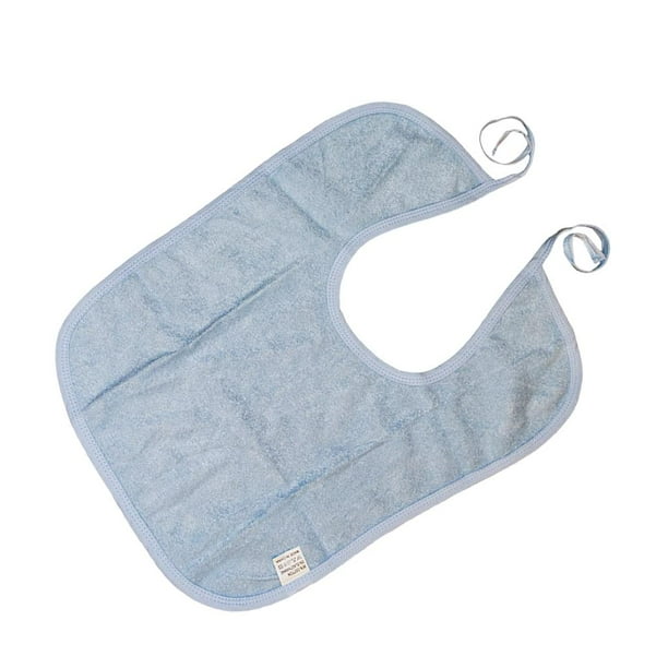 Adulto Impermeable Babero de Ropa de Fibra de Carbón - Azul Colcomx Babero para adultos con discapacidad