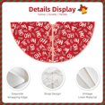 thumbnail image 3 of Daiia Hohoho3 Drawing Merry Christmas Tree Skirt , Xmas Large Lace-up Tree Skirt, Santa Snowflakes Rustic Home Decorations New Year Party Farmhouse Decor-36", 3 of 6