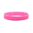 thumbnail image 1 of MKHSQHDG Today's Deals Cancer Awareness Pink Ribbon Silicone Bracelet Wrist Band, 1 of 8