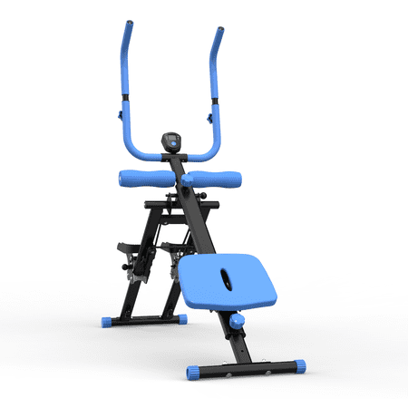 2-in-1 Ab Workout Machine and Stair Stepper, 300 lbs Foldable Fitness
