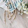 thumbnail image 6 of Wood Bead Garland Farmhouse Decor Beads with Tassel Boho Wall Coffee Table Decor 7.2 Feet Rustic Home Wooden Preyer Beads Modern Mantle Country Decoration, 6 of 8