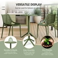 thumbnail image 6 of WestinTrends Playa 23.5" Outdoor Polypropylene Resin Round Patio Bistro Dining Table for 2, Olive Green, 6 of 14