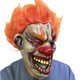 thumbnail image 3 of Máscara malvada de payaso de fuego de látex para Halloween, terror, cosplay para adultos, 3 of 5