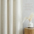thumbnail image 2 of NICETOWN Faux Linen Curtains for Living Room, Semi Sheer Linen Light Filtering Farmhouse Curtains Rod Pocket Back Tab Privacy Faux Linen Drapes for Bedroom Dining Room, 52"x90", Cream, 2 Panels, 2 of 9