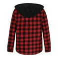 thumbnail image 4 of JIA JIA SHUANG Men's Hoodie Shirts Casual Button down Plaid Jackets for Men Long Sleeve Stylish Outwear with Pocket, 4 of 6