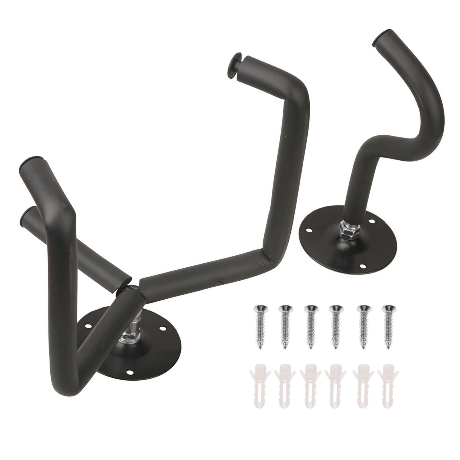 Heavy-Duty Metal Guitar Wall Mount with Soft Foam, 2-Pack for Acoustic, Electric & Bass Guitars, Easy Install, Space-Saving