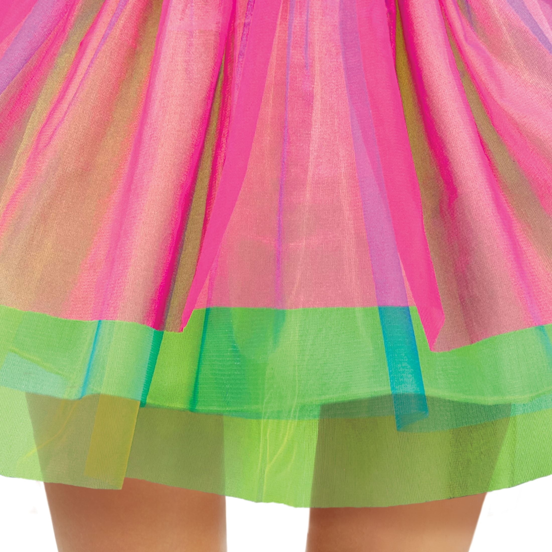 Neon Tutu Costume Accessory for Adults, Multicolor, L/XL, Halloween by Way To Celebrate