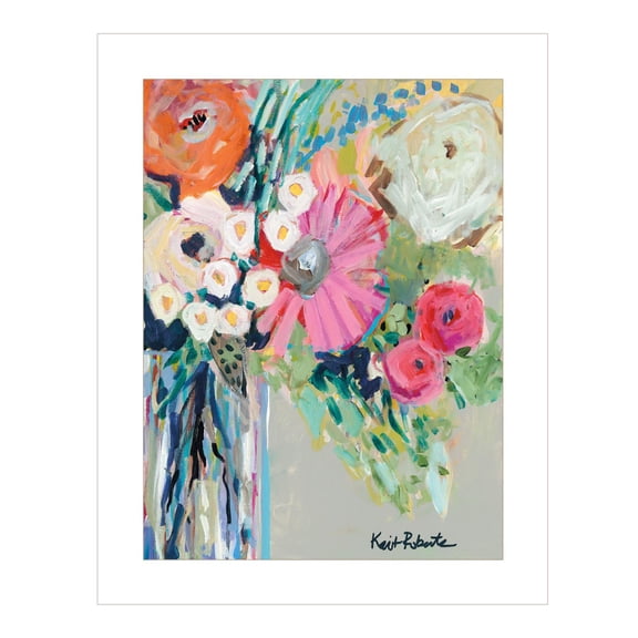 TrendyDecor4U From Mrs. Hazel'S Garden By Kait Roberts Framed Print KR154-226