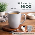 thumbnail image 2 of 16oz Ceramic Coffee Mugs Set of 6 Large Coffee Cups with Handle for Tea Latte Cappuccino Microwave and Dishwasher Safe, 2 of 8