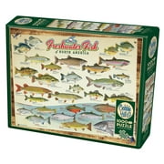 Cobble Hill 1,000 piece puzzle - Freshwater Fish of North - reference poster included