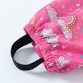 thumbnail image 6 of MEZZALL Children Boys Girls Dinosaur Rainbow Printed Button Rain Jacket Hooded Windproof Raincoat Kids Long Sleeve Hoodie Trench Pants Outfits, Hot Pink, 8-9 Years, 6 of 7